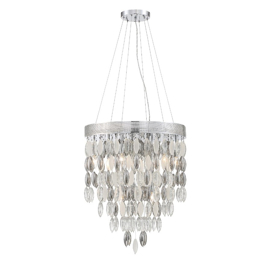 Crystorama Hudson Chandelier, Chrome