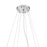 Crystorama Hudson Chandelier, Chrome