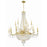 Crystorama Haywood 22 Light Chandelier, Aged Brass