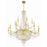 Crystorama Haywood 22 Light Chandelier, Aged Brass