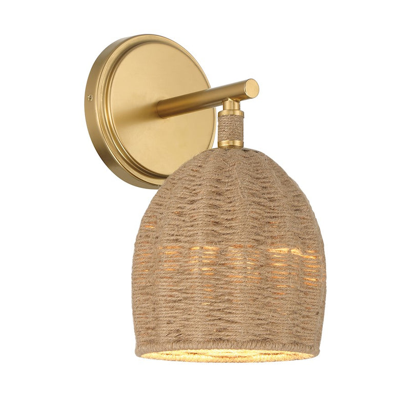 Crystorama Jace 1 Light Sconce, Soft Gold