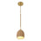Crystorama Jace 1 Light Mini Pendant, Soft Gold