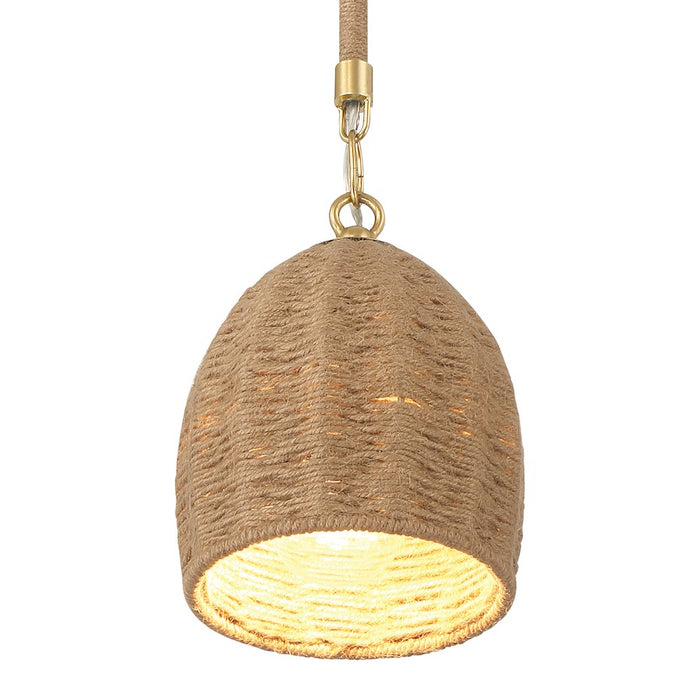 Crystorama Jace 1 Light Pendant, Soft Gold