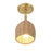 Crystorama Jace 1 Light Flush/Semi Flush, Soft Gold