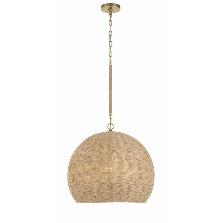 Crystorama Jace Pendant, Soft Gold