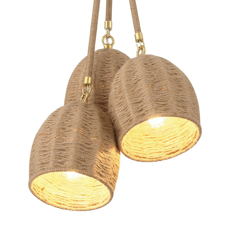 Crystorama Jace 3 Light Mini Pendant, Soft Gold