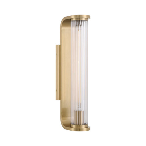 Crystorama Jarvis 1 Light Sconce, Aged Brass/Clear - JAR-2301-AG