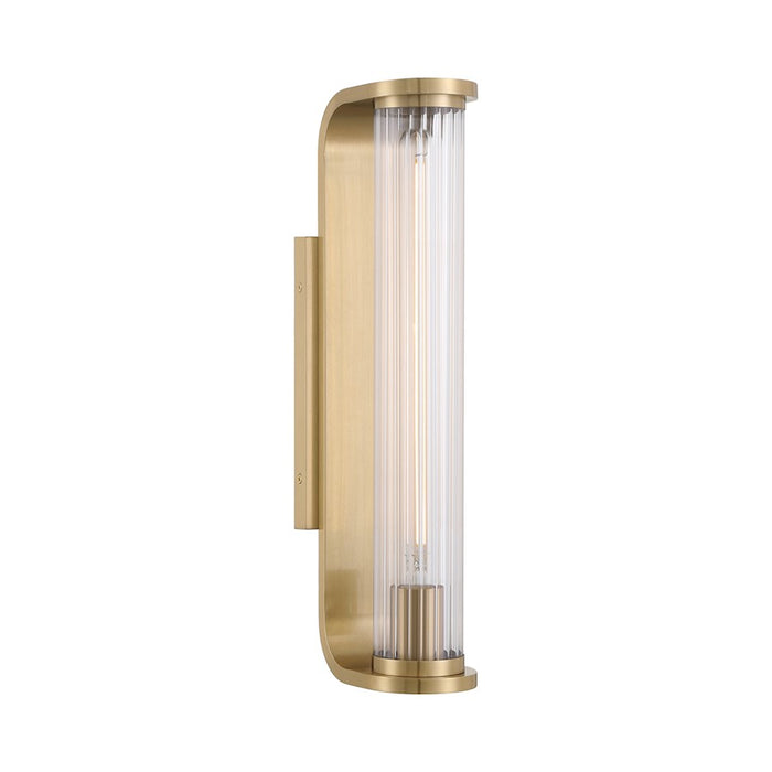 Crystorama Jarvis 1 Light Sconce, Aged Brass/Clear - JAR-2301-AG