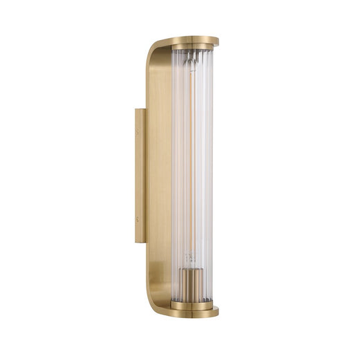 Crystorama Jarvis 1 Light Sconce, Aged Brass/Clear