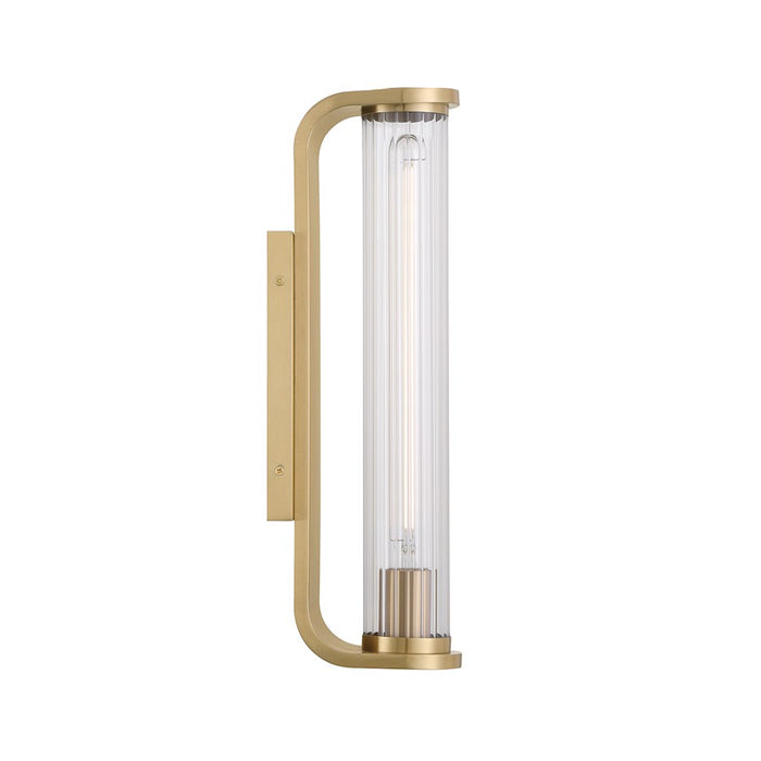 Crystorama Jarvis 1 Light Sconce, Aged Brass/Clear