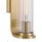 Crystorama Jarvis 1 Light Sconce, Aged Brass/Clear