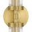 Crystorama Jarvis 2 Light 29" Sconce, Aged Brass/Clear