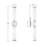 Crystorama Jarvis 2 Light 29" Sconce, Polished Nickel/Clear