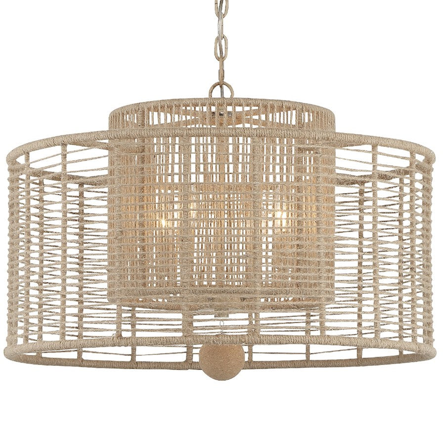 Crystorama Jayna 4 Light Chandelier, Burnished Silver