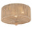 Crystorama Jessa 3 Light Ceiling Mount, Burnished Silver