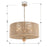 Crystorama Jessa 5 Light Pendant, Burnished Silver