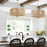 Crystorama Jessa 5 Light Pendant, Burnished Silver