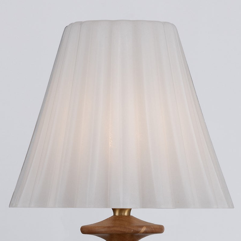 Crystorama Jules 1 Light 7.5" Sconce, Aged Brass/Wood/White