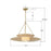 Crystorama Janipher 1 Light 29.5" Chandelier, Soft Gold/Ivory
