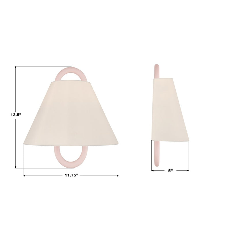 Crystorama Jojo 1 Light 11.75" Sconce, Vibrant Gold/BH