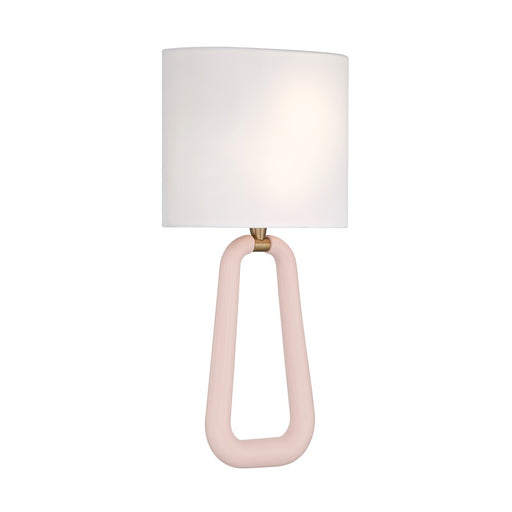 Crystorama Jori 2 Light Sconce, Brass/Blush/Pink/White