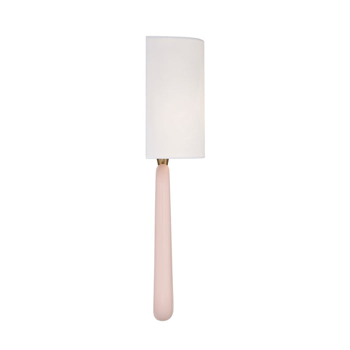 Crystorama Jori 2 Light Sconce, Brass/Blush/Pink/White