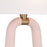 Crystorama Jori 2 Light Sconce, Brass/Blush/Pink/White