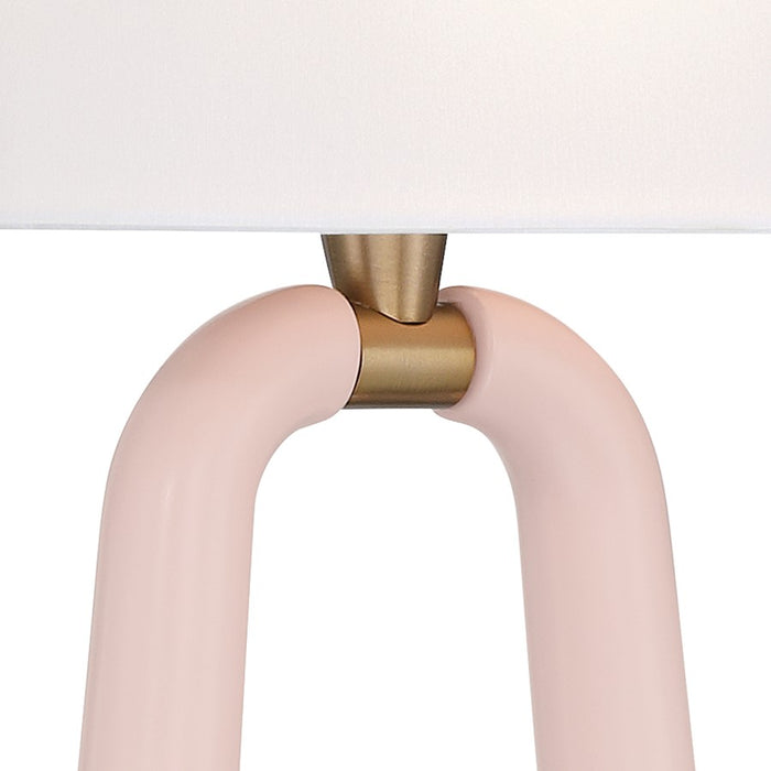 Crystorama Jori 2 Light Sconce, Brass/Blush/Pink/White