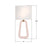 Crystorama Jori 2 Light Sconce, Brass/Blush/Pink/White