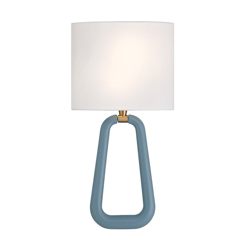 Crystorama Jori 2 Light Sconce, Aged Brass/Blue/White