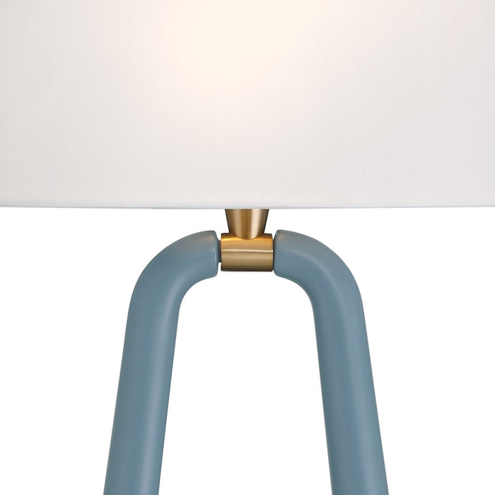 Crystorama Jori 2 Light Sconce, Aged Brass/Blue/White