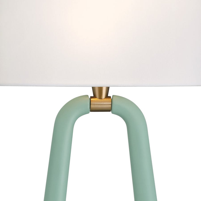 Crystorama Jori 2 Light Sconce, Aged Brass/Green/White