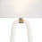 Crystorama Jori 2 Light Sconce, Aged Brass/Matte White/White