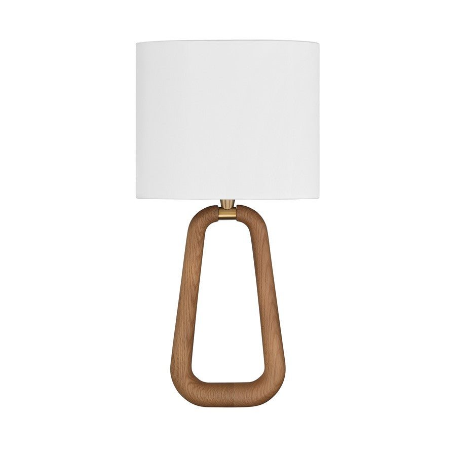 Crystorama Jori 2 Light Sconce, Brass/Wood/White
