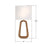 Crystorama Jori 2 Light Sconce, Brass/Wood/White