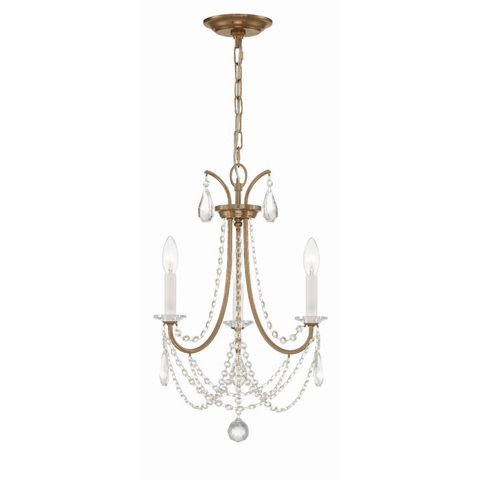 Crystorama Karrington 3 Light Mini Chandelier