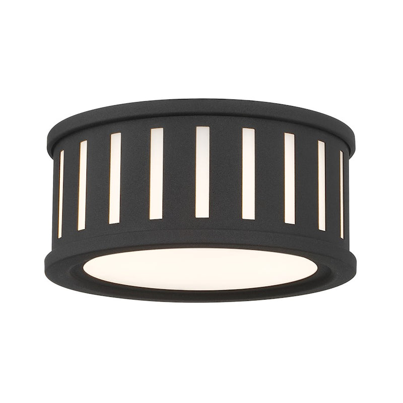 Crystorama Kendal 2 Light Flush/Semi Flush, Black Forged