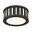 Crystorama Kendal 2 Light Flush Mount, Black Forged