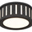 Crystorama Kendal 2 Light Flush Mount, Black Forged
