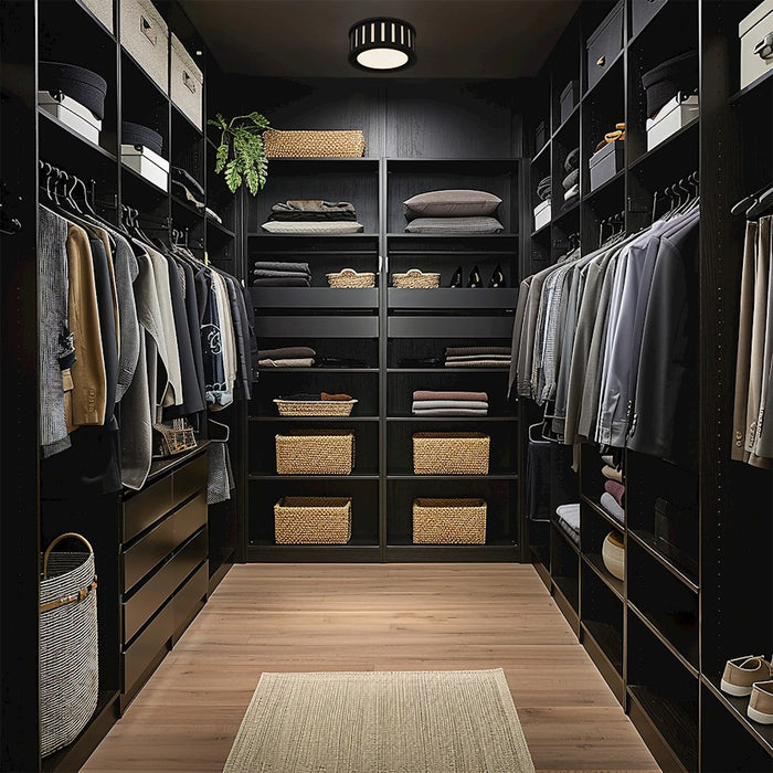 Crystorama Kendal 2 Light Flush Mount, Black Forged