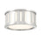 Crystorama Kendal 2 Light Flush Mount, Polished Nickel - KEN-2200-PN