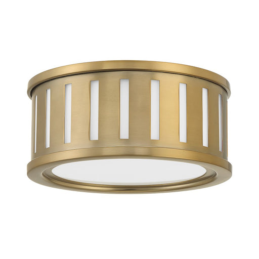 Crystorama Kendal 2 Light Flush Mount, Vibrant Gold