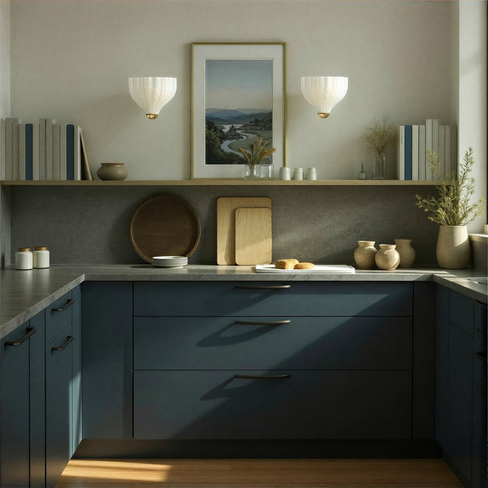 Crystorama Layton 1 Light 9.5" Sconce, Luxe Gold/White