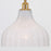 Crystorama Layton 1 Light 9.75" Pendant, Luxe Gold/White