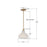 Crystorama Layton 1 Light 9.75" Pendant, Luxe Gold/White
