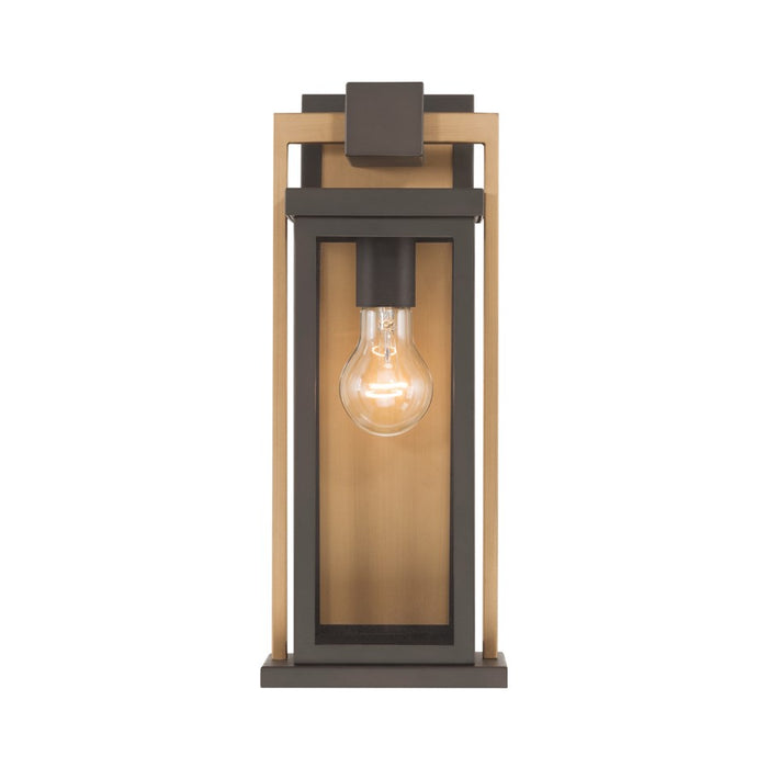 Crystorama Lendel 1Lt 6" Outdoor Sconce, Twilight Bronze/Gold