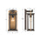 Crystorama Lendel 1Lt 6" Outdoor Sconce, Twilight Bronze/Gold