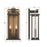 Crystorama Lendel 2Lt 8" Outdoor Sconce, Twilight Bronze/Gold
