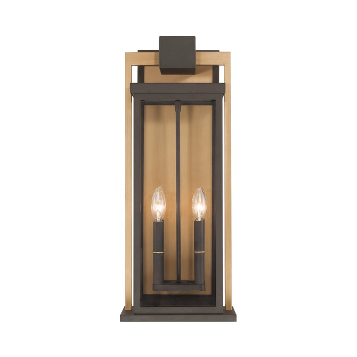 Crystorama Lendel 4Lt 9.75" Outdoor Sconce, Bronze/Textured Gold