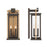 Crystorama Lendel 4Lt 9.75" Outdoor Sconce, Bronze/Textured Gold